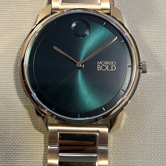 Movado Bold Element Watch With 40mm Bottle GreenFace With...